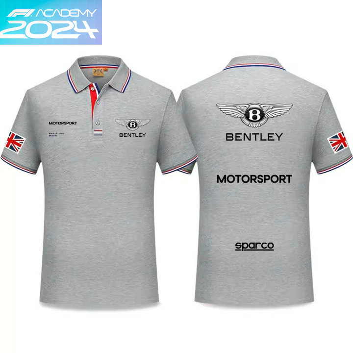 2024 Polo Bentley Motorsport Homme Coton Col Contrasté Manche Courte